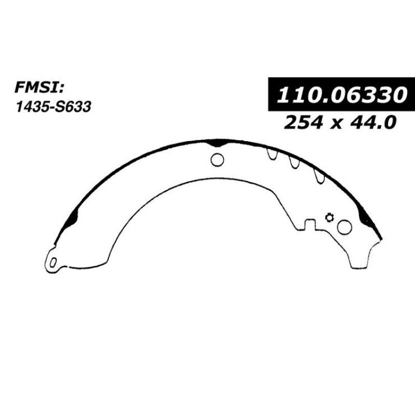 CENTRIC PARTS 111.06330 Centric Premium Brake Shoes