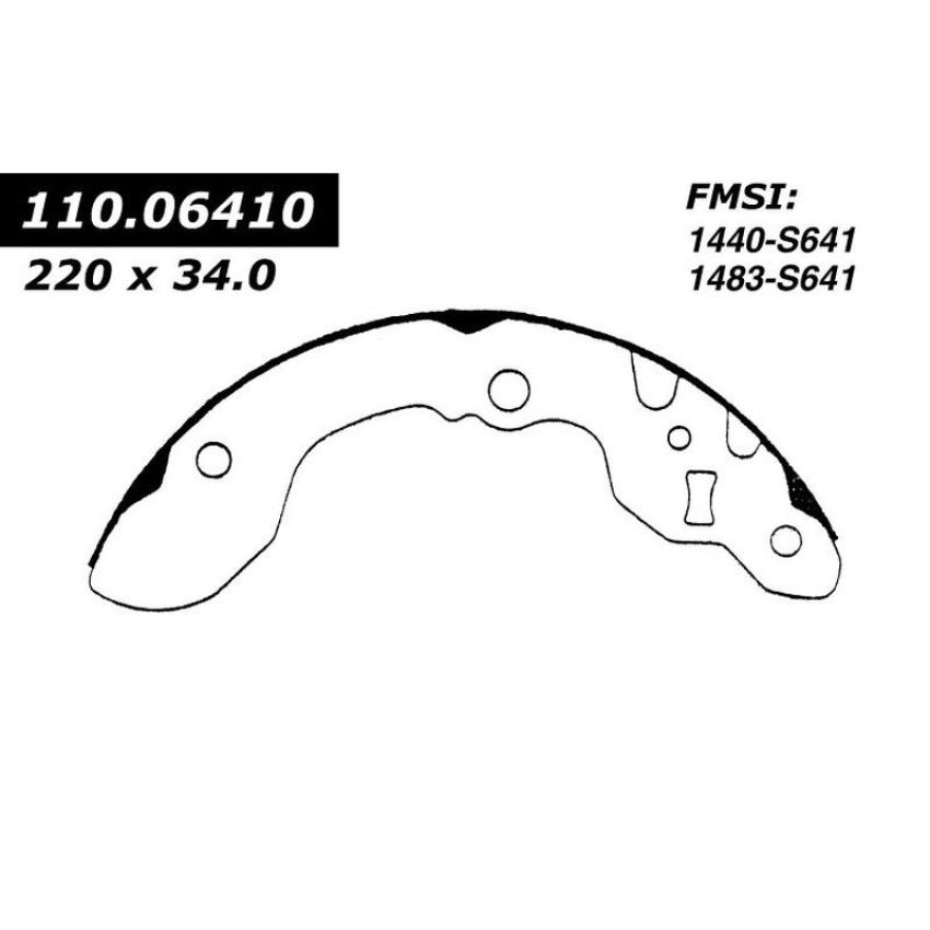 CENTRIC PARTS 111.06410 Centric Premium Brake Shoes