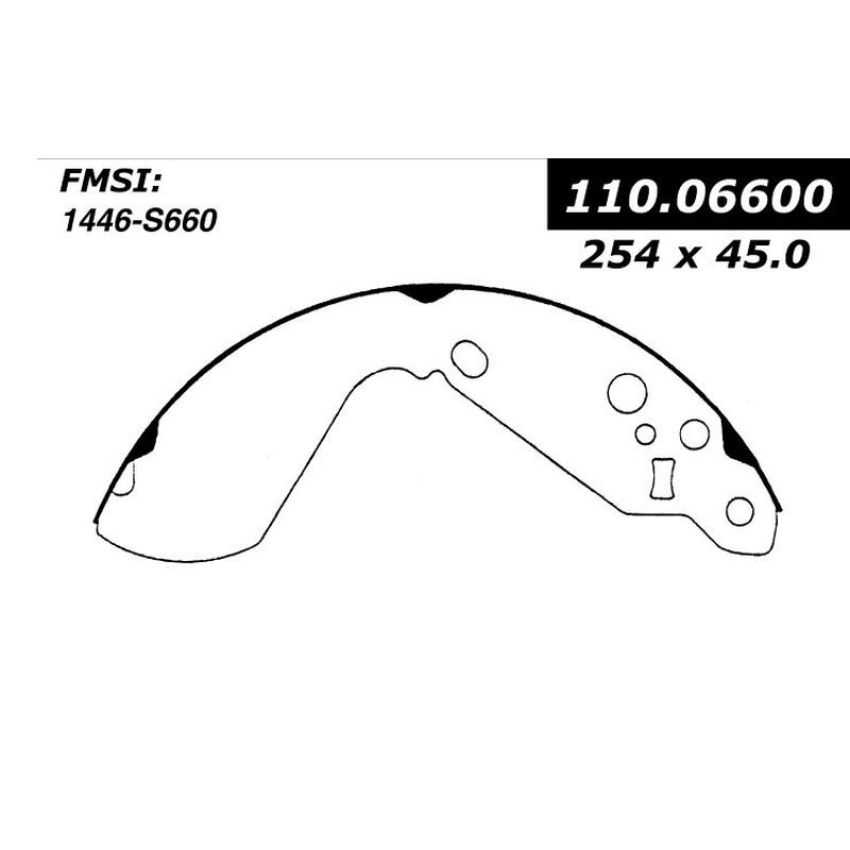 CENTRIC PARTS 111.06600 Centric Premium Brake Shoes