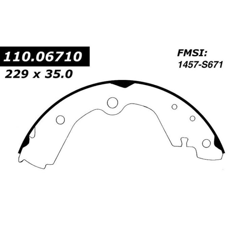 CENTRIC PARTS 111.06710 Centric Premium Brake Shoes