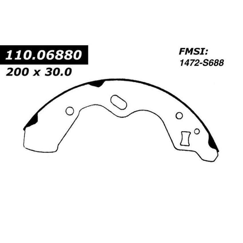 CENTRIC PARTS 111.06880 Centric Premium Brake Shoes