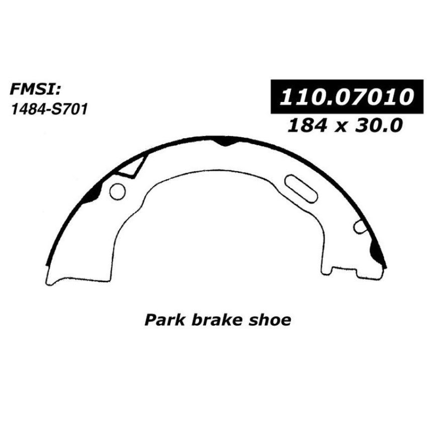 CENTRIC PARTS 111.07010 Centric Premium Parking Brake Shoes