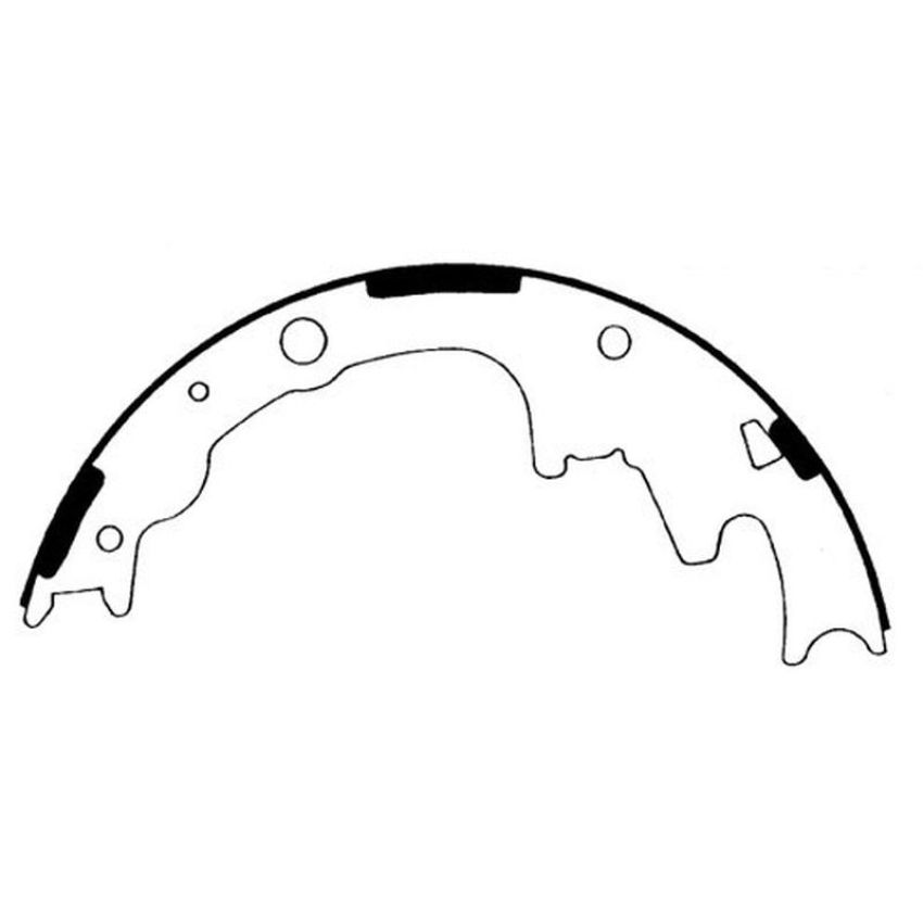 CENTRIC PARTS 111.07040 Centric Premium Brake Shoes
