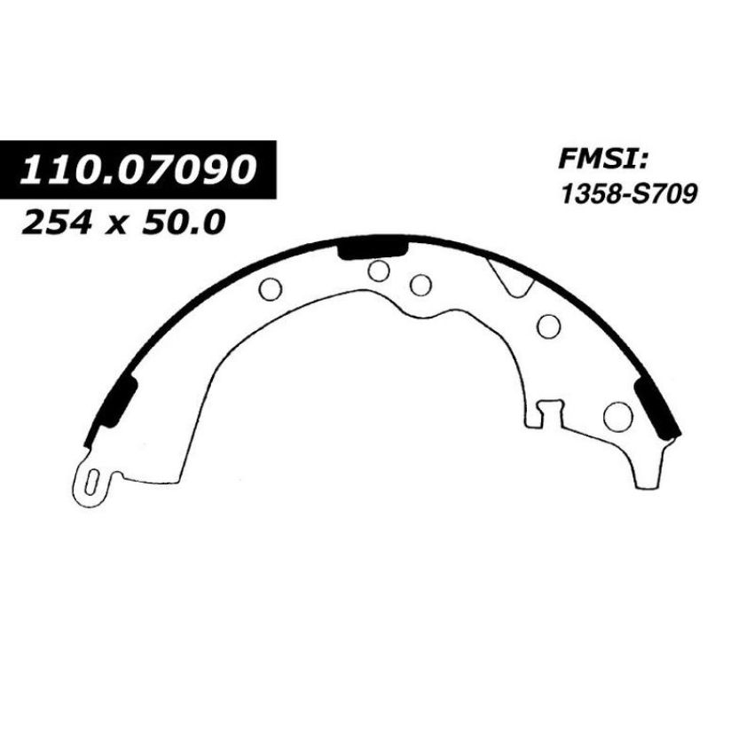 CENTRIC PARTS 111.07090 Centric Premium Brake Shoes