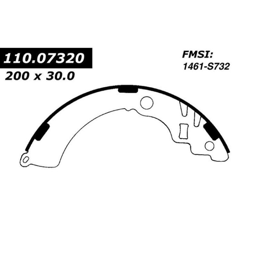 CENTRIC PARTS 111.07320 Centric Premium Brake Shoes