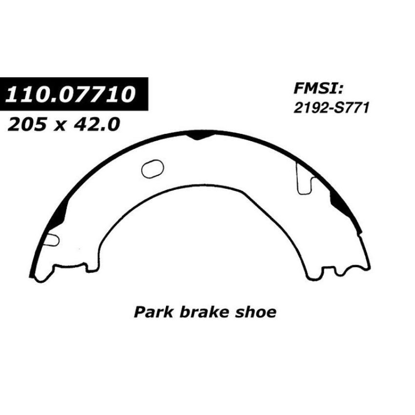 CENTRIC PARTS 111.07710 Centric Premium Parking Brake Shoes