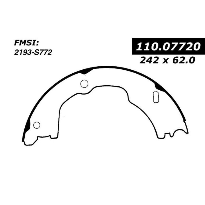 CENTRIC PARTS 111.07720 Centric Premium Parking Brake Shoes
