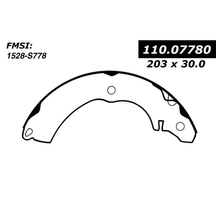 CENTRIC PARTS 111.07780 Centric Premium Brake Shoes
