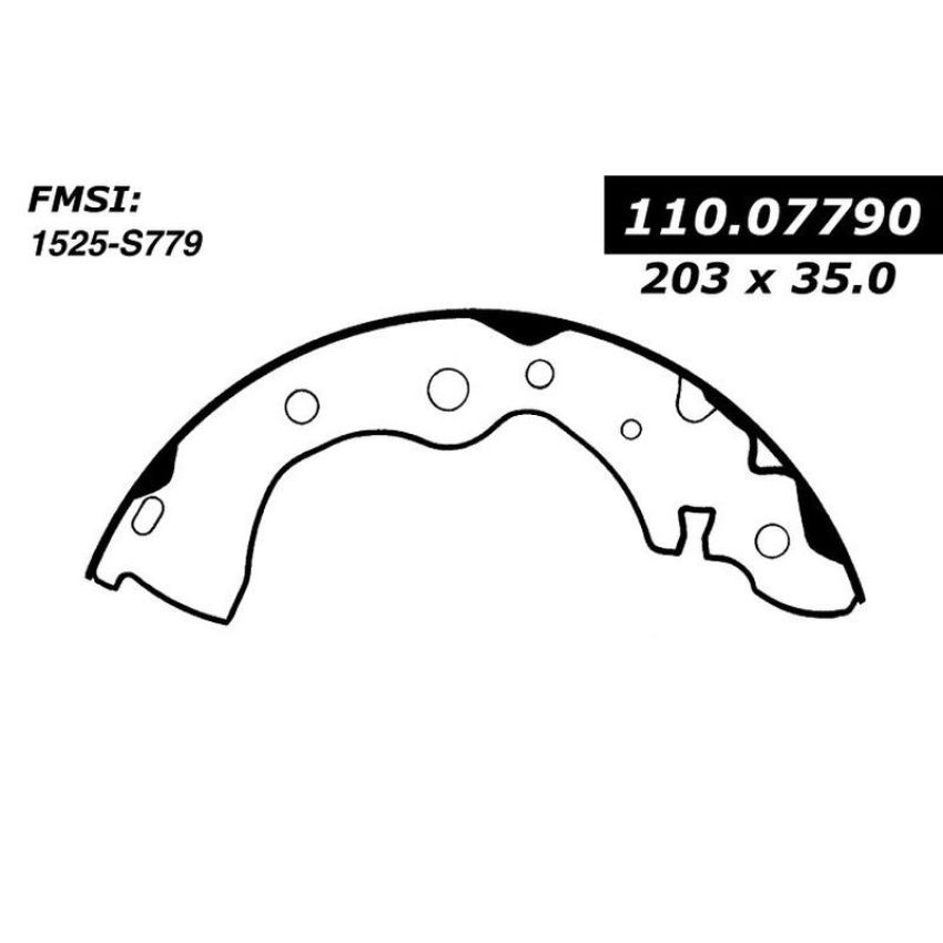 CENTRIC PARTS 111.07790 Centric Premium Brake Shoes