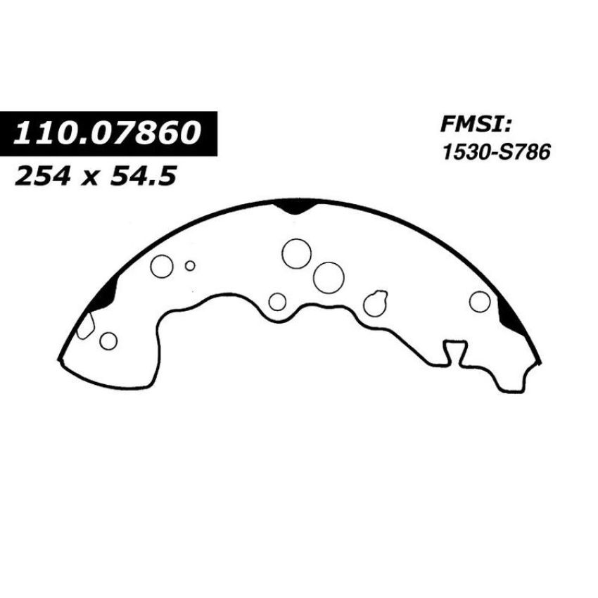 CENTRIC PARTS 111.07860 Centric Premium Brake Shoes
