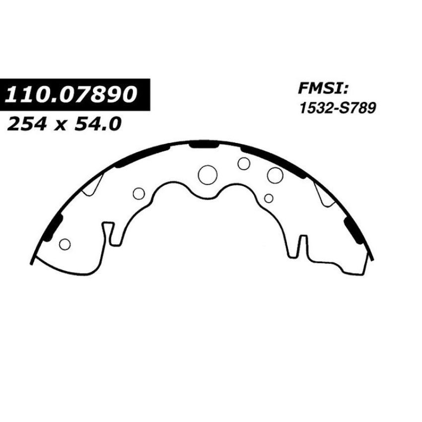 CENTRIC PARTS 111.07890 Centric Premium Brake Shoes