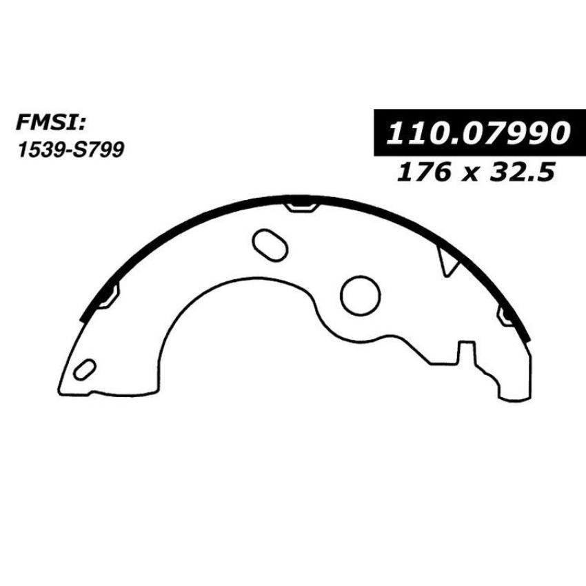 CENTRIC PARTS 111.07990 Centric Premium Brake Shoes