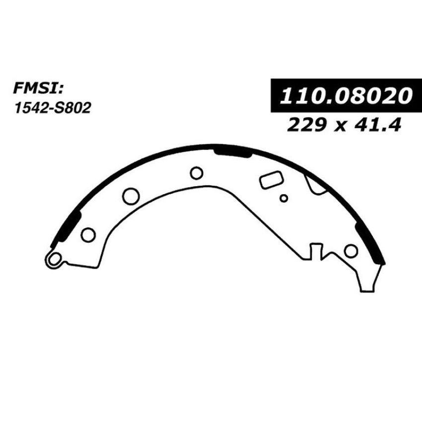 CENTRIC PARTS 111.08020 Centric Premium Brake Shoes