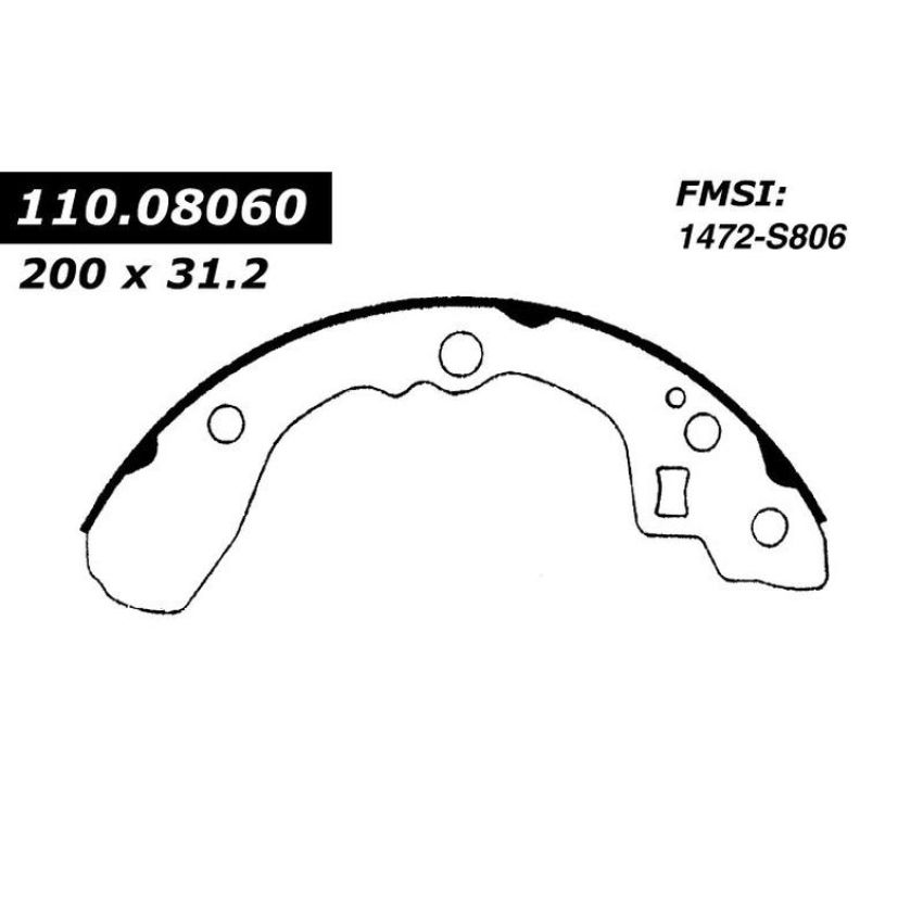 CENTRIC PARTS 111.08060 Centric Premium Brake Shoes