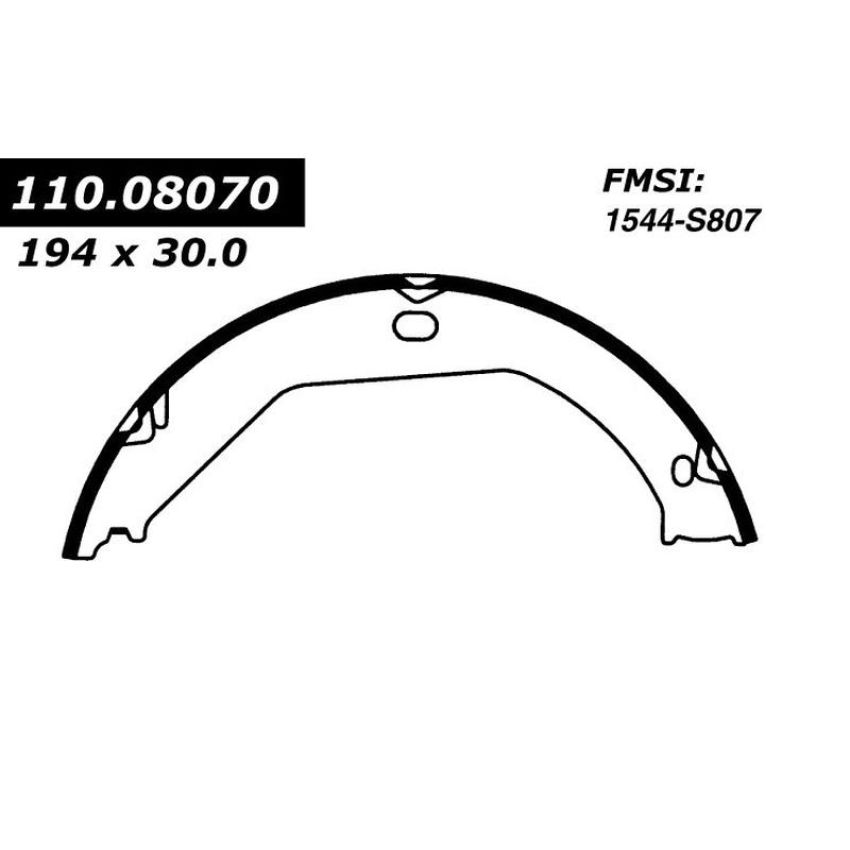 CENTRIC PARTS 111.08070 Centric Premium Parking Brake Shoes
