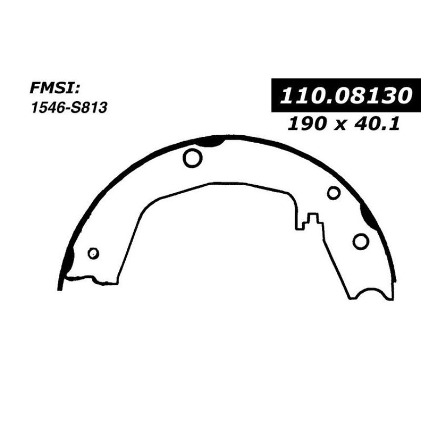 CENTRIC PARTS 111.08130 Centric Premium Parking Brake Shoes