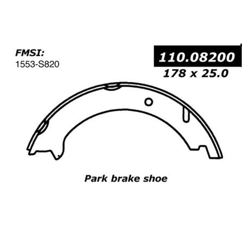 CENTRIC PARTS 111.08200 Centric Premium Parking Brake Shoes
