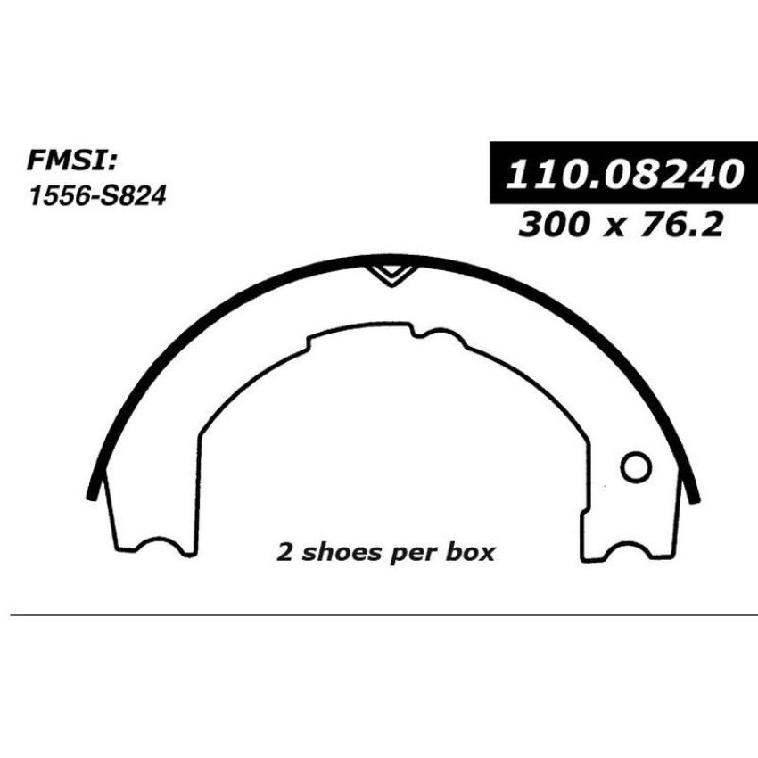 CENTRIC PARTS 111.08240 Centric Premium Parking Brake Shoes