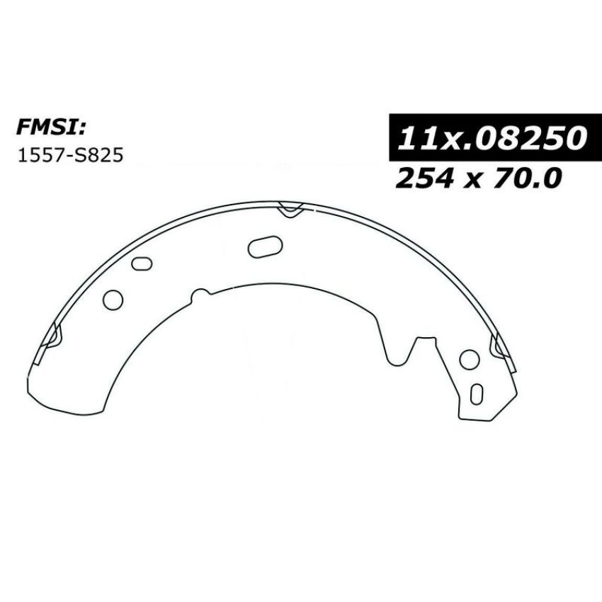 CENTRIC PARTS 111.08250 Centric Premium Parking Brake Shoes