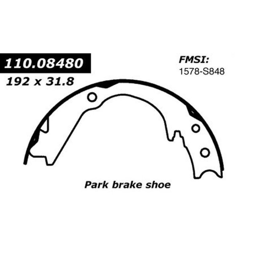 CENTRIC PARTS 111.08480 Centric Premium Parking Brake Shoes