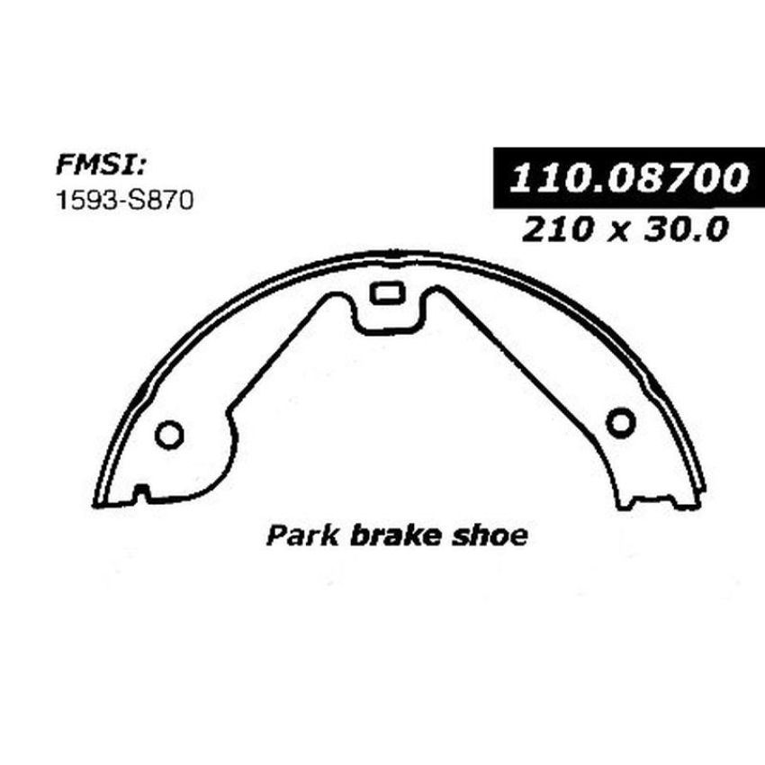 CENTRIC PARTS 111.08700 Centric Premium Parking Brake Shoes
