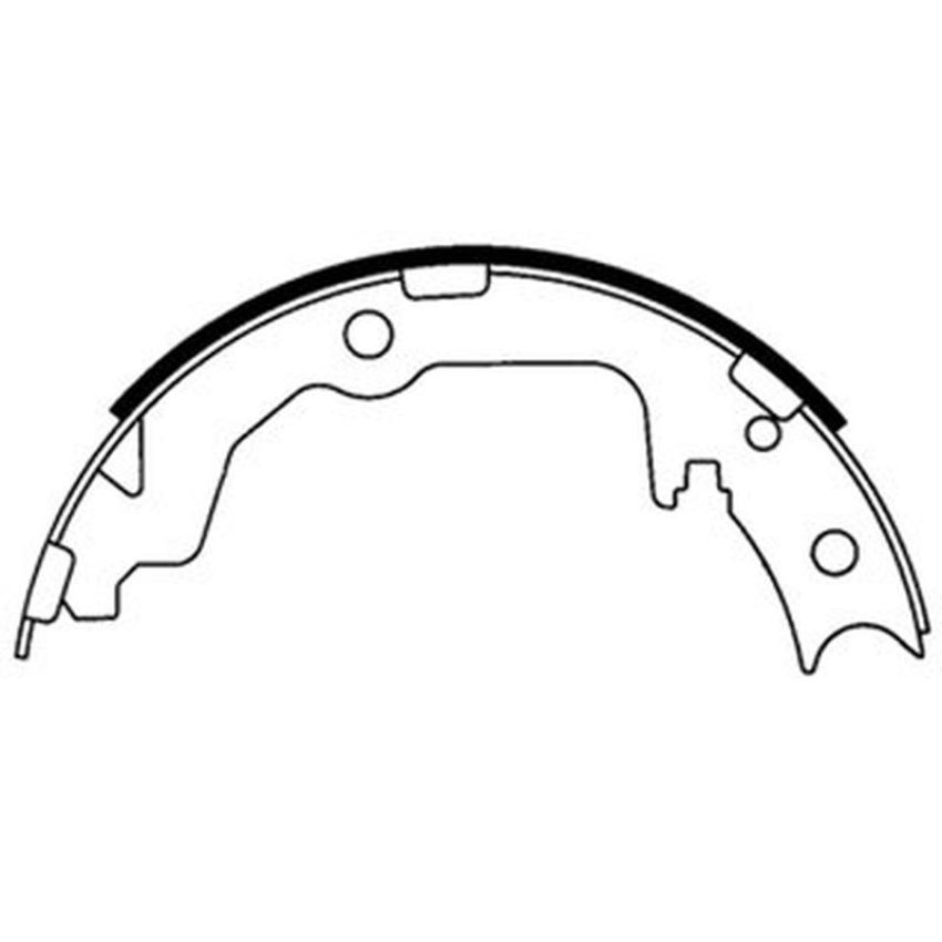 CENTRIC PARTS 111.08861 Centric Premium Parking Brake Shoes