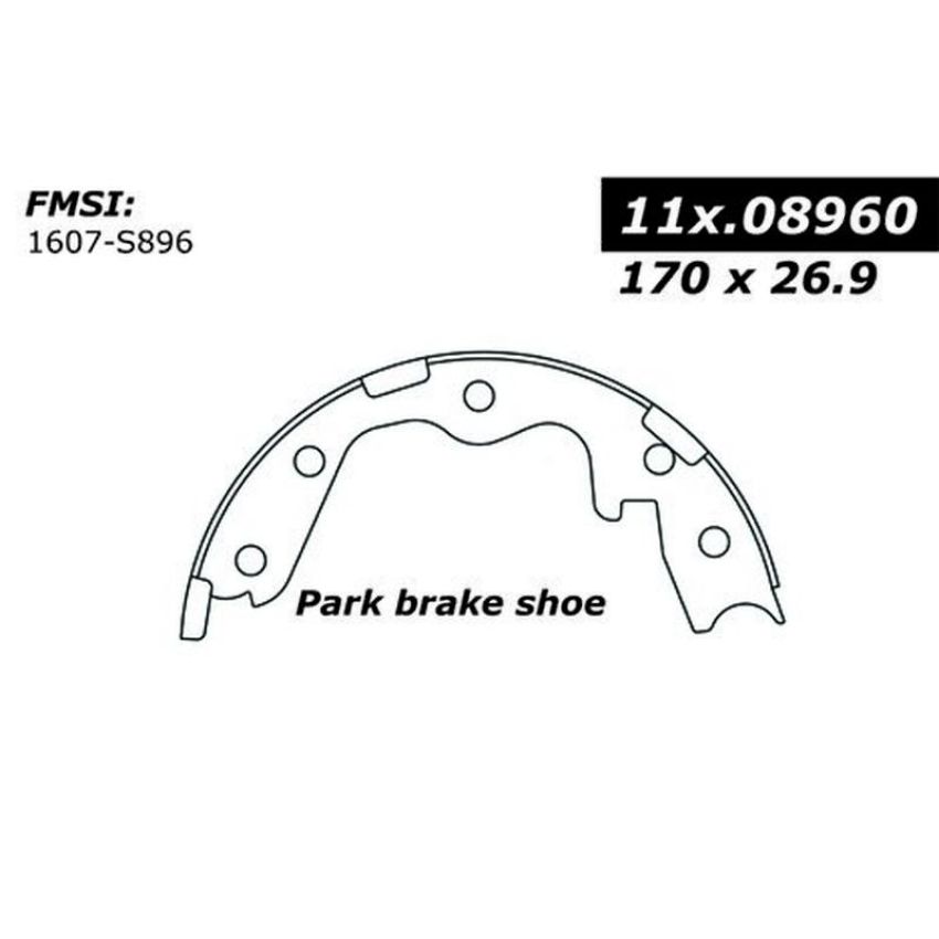 CENTRIC PARTS 111.08960 Centric Premium Parking Brake Shoes