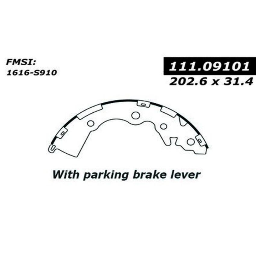 CENTRIC PARTS 111.09101 Centric Premium Brake Shoes