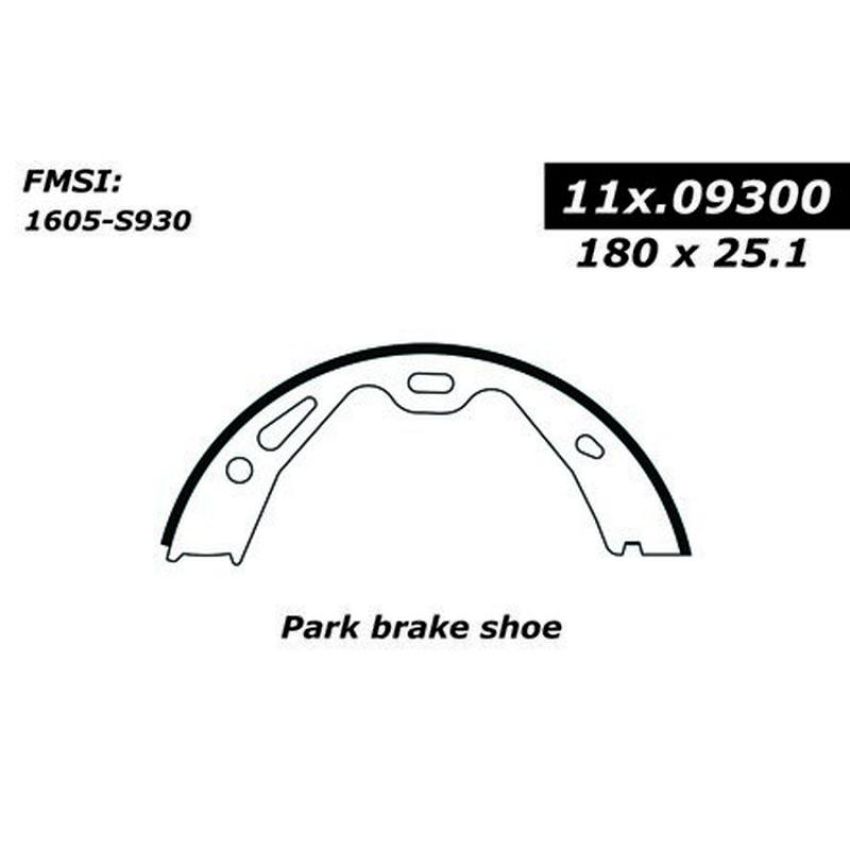 CENTRIC PARTS 111.09300 Centric Premium Parking Brake Shoes
