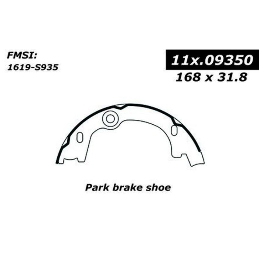 CENTRIC PARTS 111.09350 Centric Premium Parking Brake Shoes