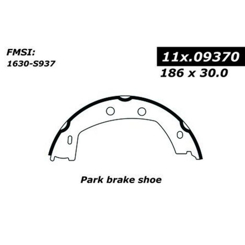 CENTRIC PARTS 111.09370 Centric Premium Parking Brake Shoes