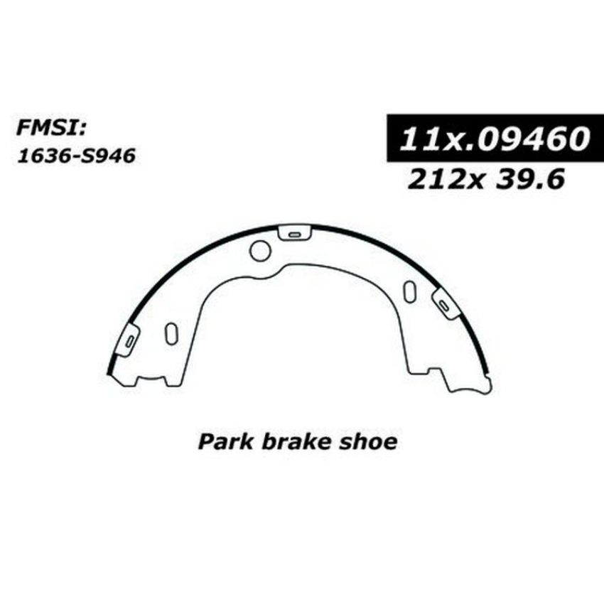 CENTRIC PARTS 111.09460 Centric Premium Parking Brake Shoes