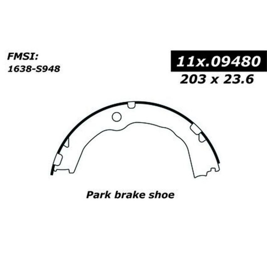 CENTRIC PARTS 111.09480 Centric Premium Parking Brake Shoes