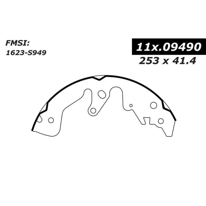 CENTRIC PARTS 111.09490 Centric Premium Brake Shoes