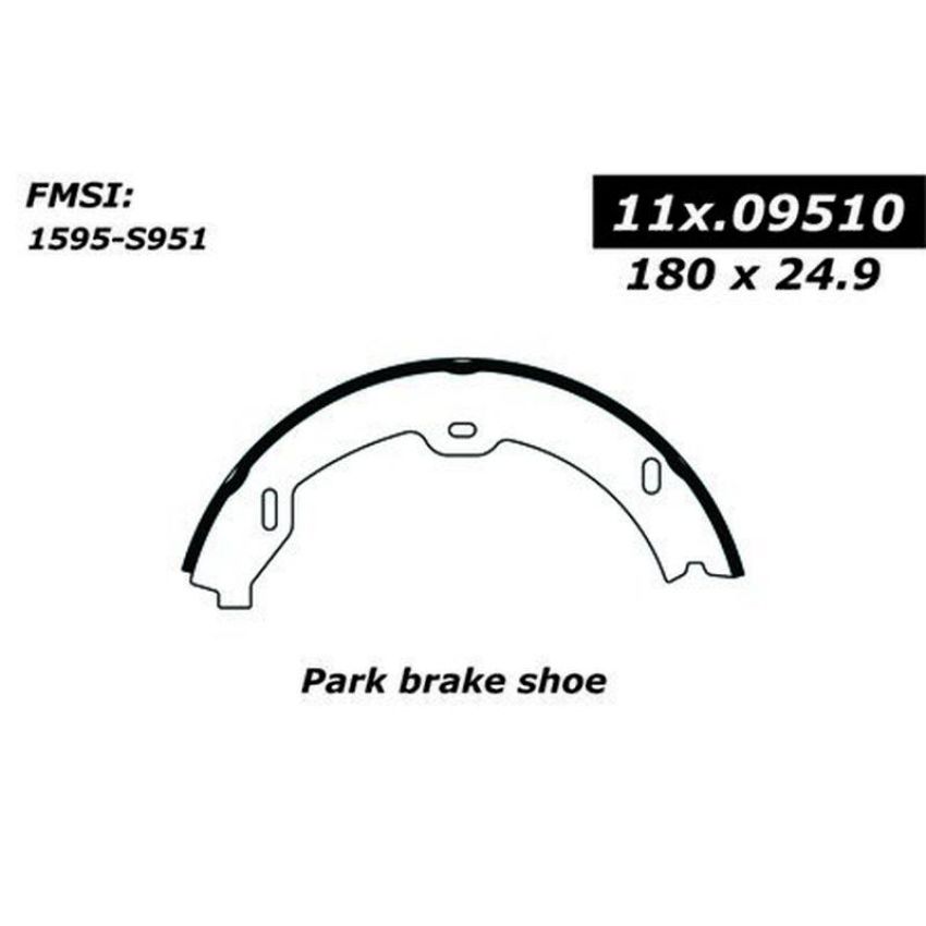 CENTRIC PARTS 111.09510 Centric Premium Parking Brake Shoes
