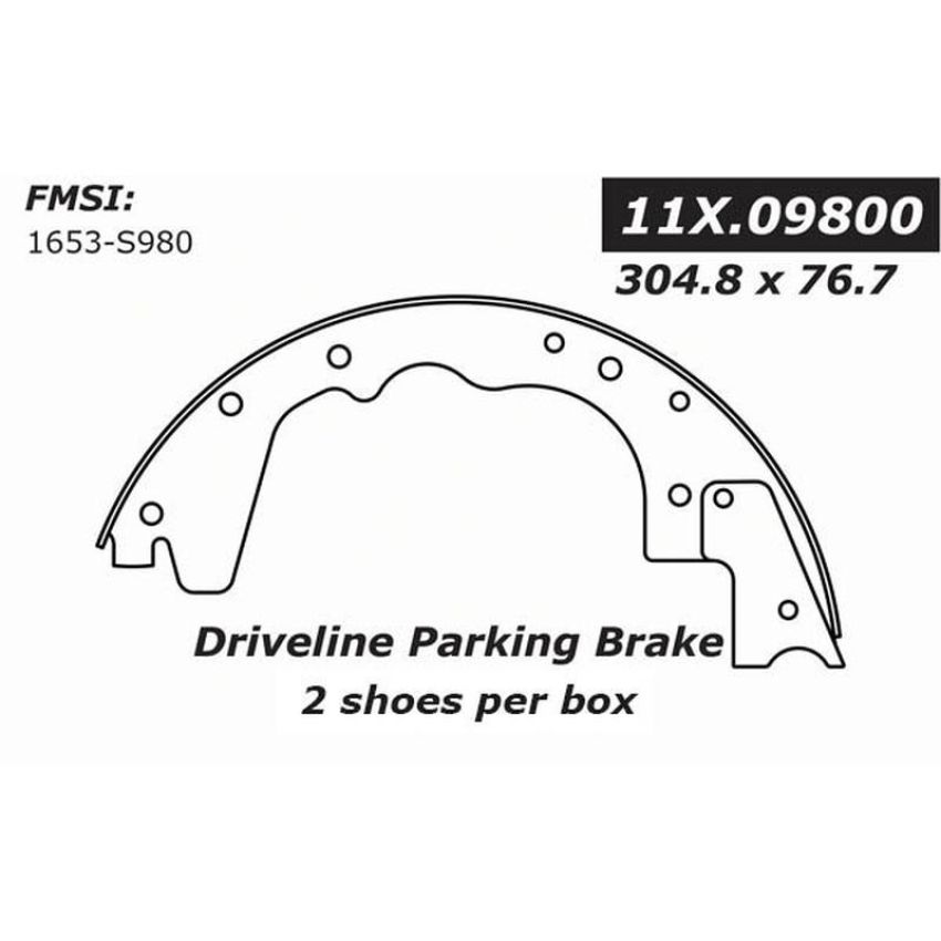 CENTRIC PARTS 111.09800 Centric Premium Parking Brake Shoes