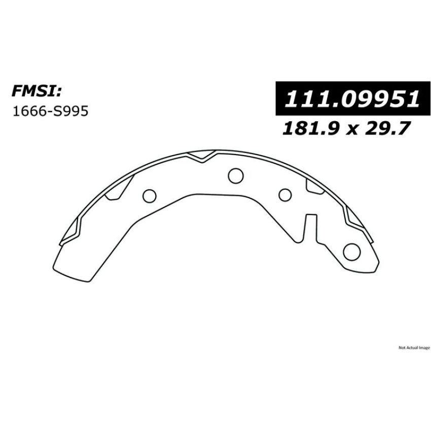 CENTRIC PARTS 111.09951 Centric Premium Brake Shoes