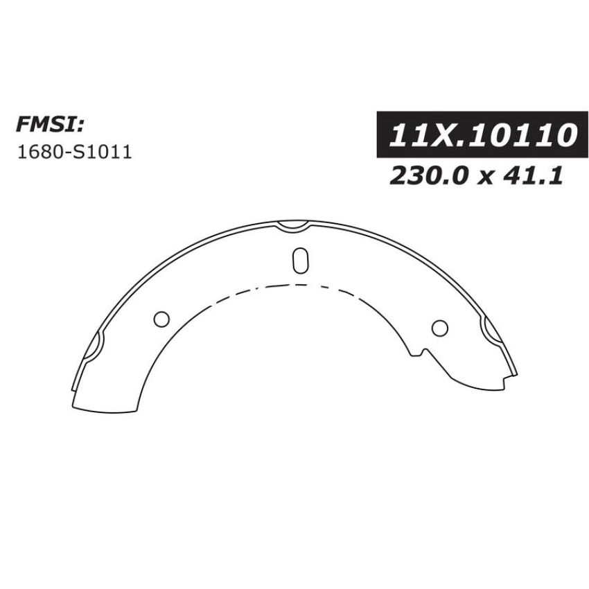 CENTRIC PARTS 111.10110 Centric Premium Brake Shoes