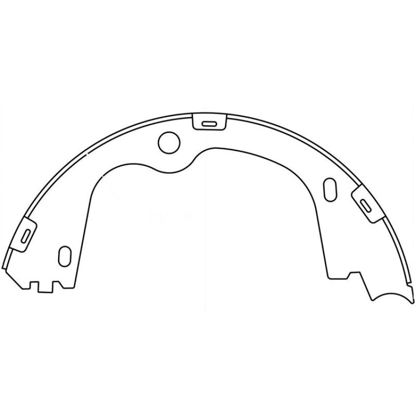 CENTRIC PARTS 111.10780 Centric Premium Parking Brake Shoes