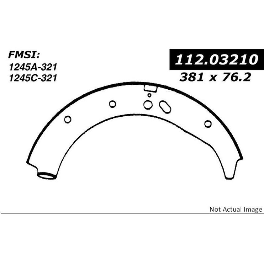 CENTRIC PARTS 112.03210 Centric Heavy Duty Brake Shoes