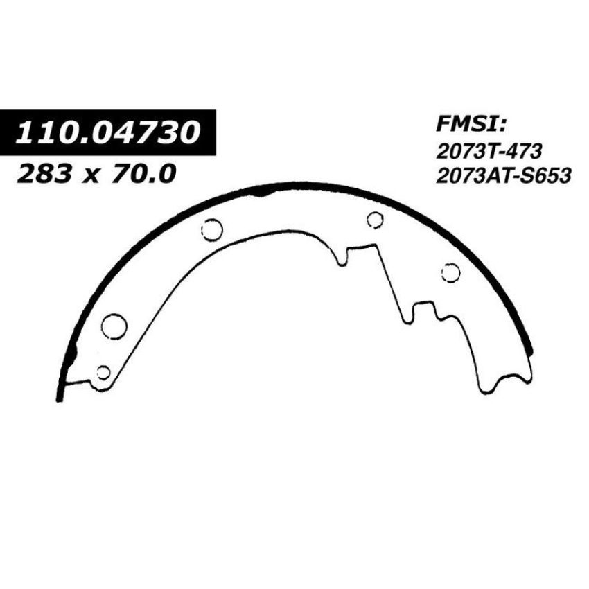 CENTRIC PARTS 112.04730 Centric Heavy Duty Brake Shoes
