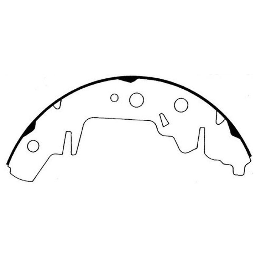 CENTRIC PARTS 112.07140 Centric Heavy Duty Brake Shoes