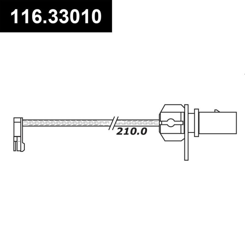 CENTRIC PARTS 116.33010 Centric Brake Pad Sensor Wire