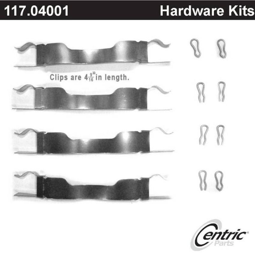 CENTRIC PARTS 117.04001 Centric Disc Brake Hardware Kit