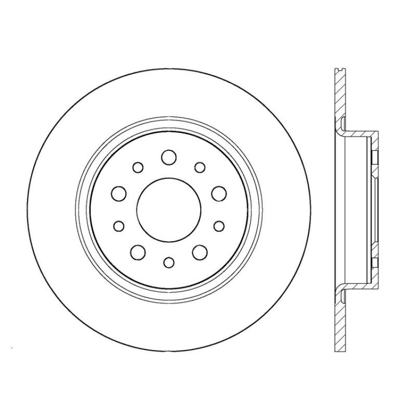 CENTRIC PARTS 120.04003 Centric Premium Brake Rotor