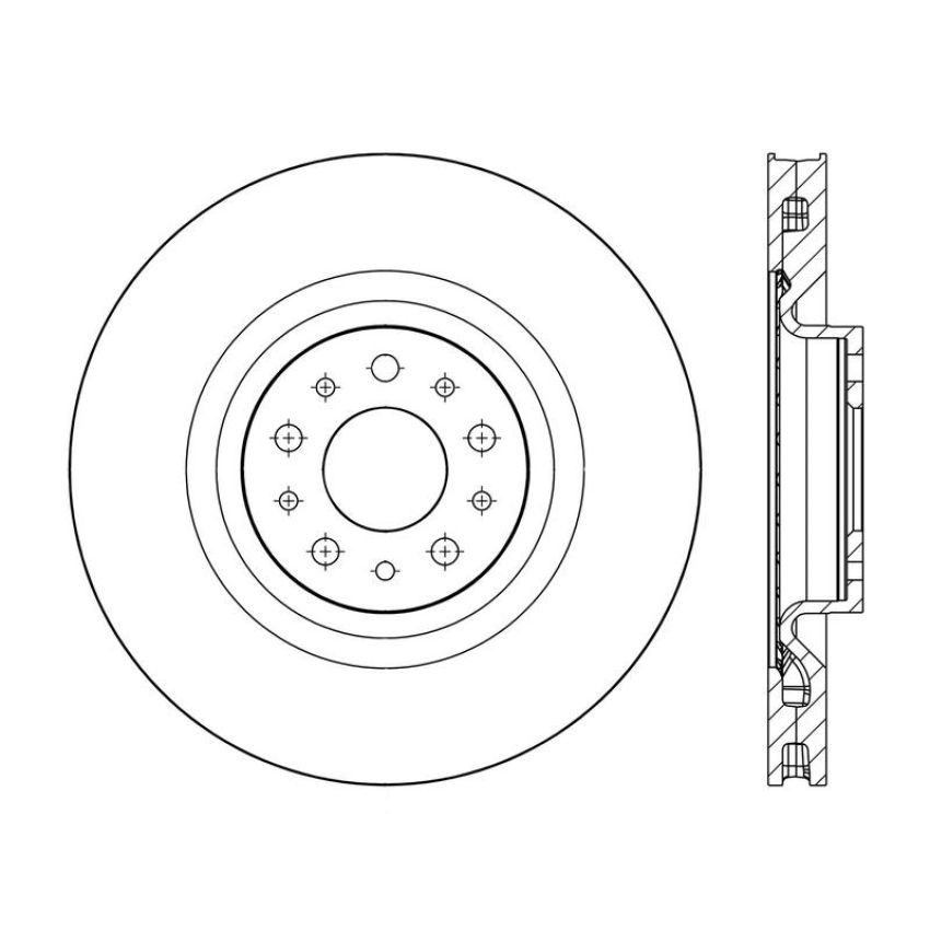 CENTRIC PARTS 120.04006 Centric Premium Brake Rotor