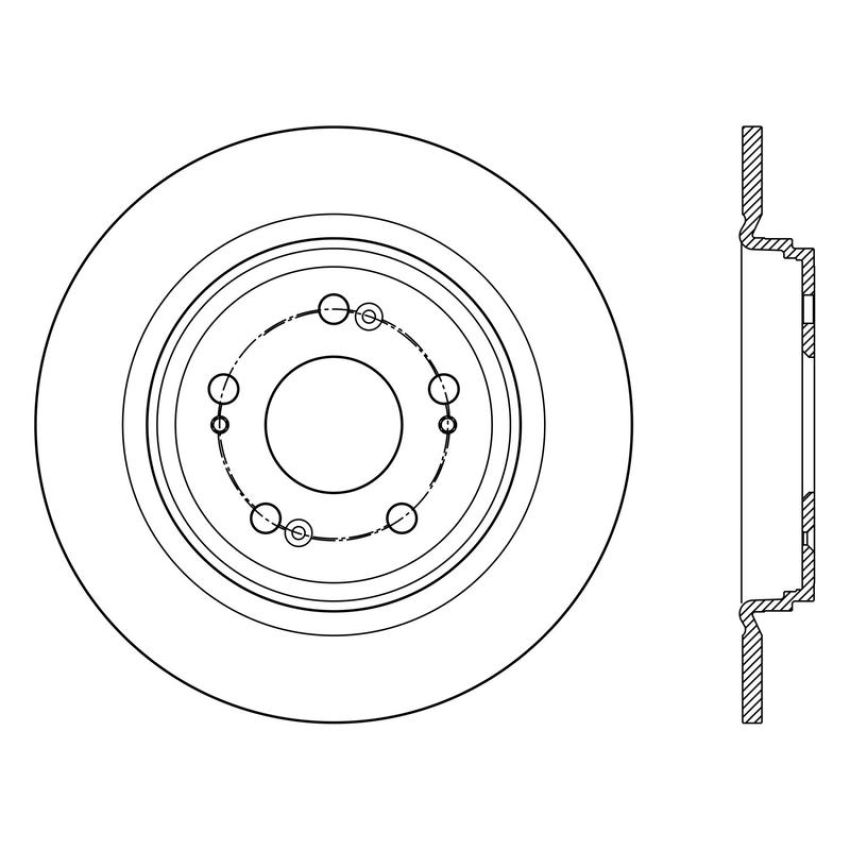 CENTRIC PARTS 120.40081 Centric Premium Brake Rotor