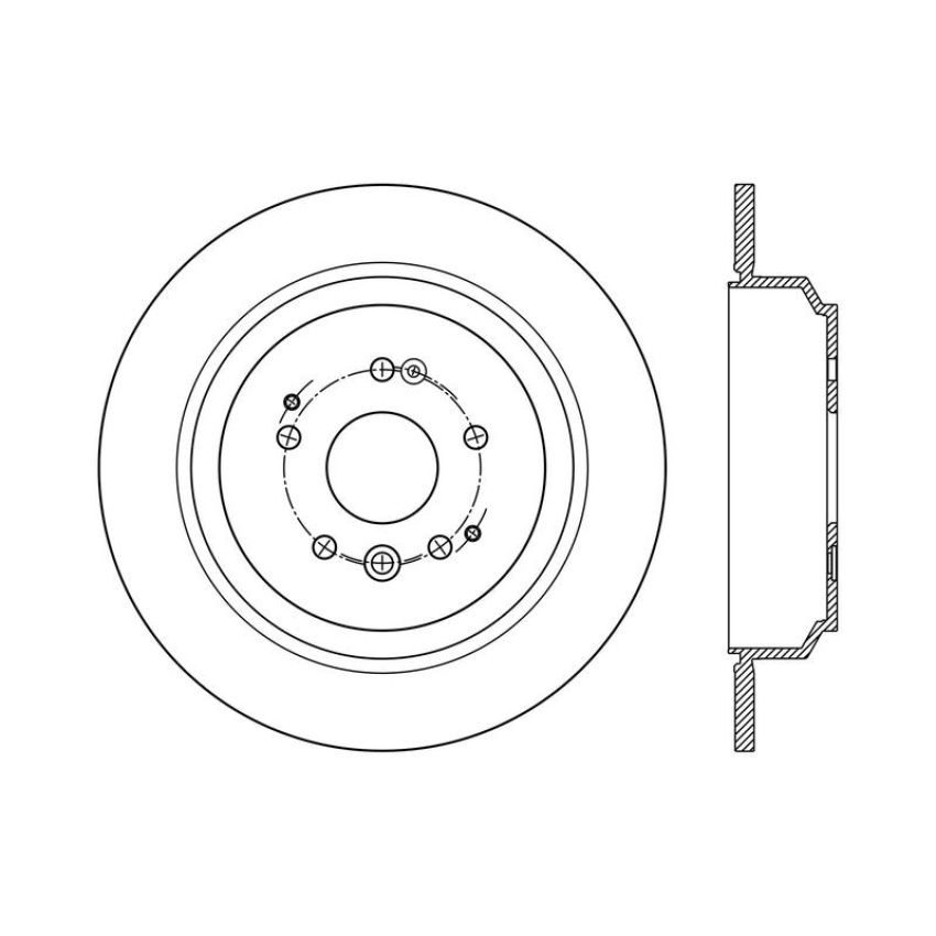 CENTRIC PARTS 120.40083 Centric Premium Brake Rotor