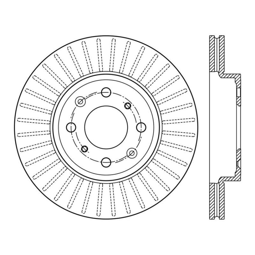 CENTRIC PARTS 120.40085 Centric Premium Brake Rotor