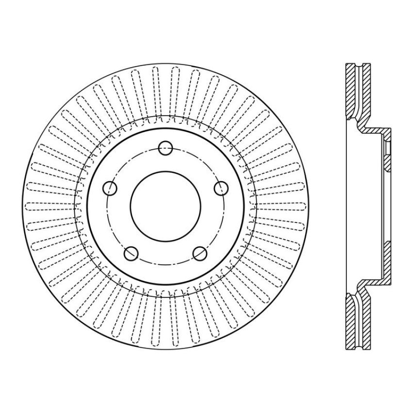 CENTRIC PARTS 120.42115 Centric Premium Brake Rotor